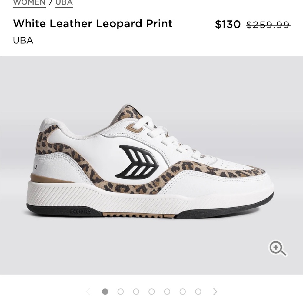 Cariuma White leather and Leopard print Sneakers - Picture 8 of 8